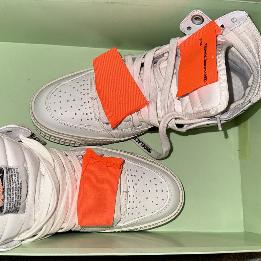Women’s Off-White size 36 3.0 off court high top sneakers - Picture 3 of 11
